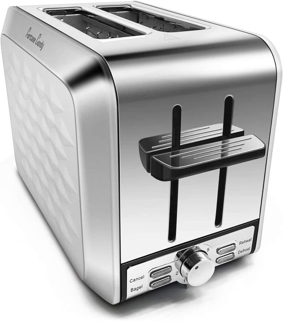 Fortune Candy Diamond Pattern 2 Slice Toaster